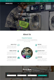 滚筒洗衣机企业网站模板