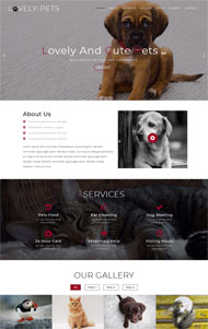 宠物饲养单页HTML模板