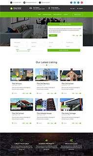 绿色房产中介网站模板