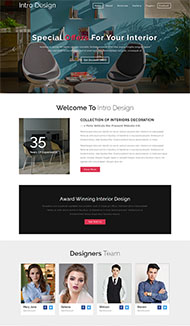 创意家具设计师网站模板
