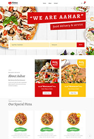 大气美食披萨网站模板