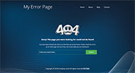 蓝色线条404错误页面模板