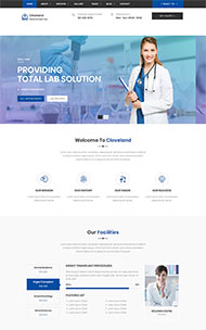 医疗健康体检机构网站模板