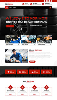 汽修厂汽车修理服务网站模板