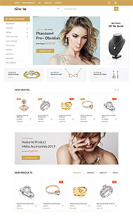 珠宝首饰电商网站HTML5模板