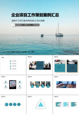 企业项目工作策划案例汇总PPT模板