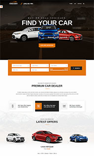 新车销售平台网站模板