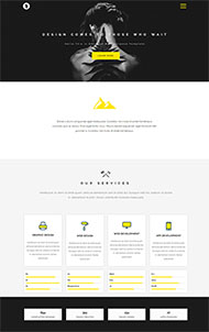 黄色设计公司网站模板