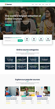 在线课程教育网站模板