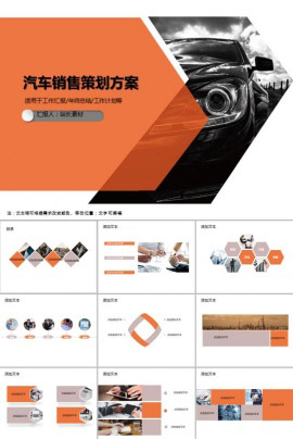 汽车销售策划方案PPT模板