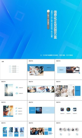 信息化企业运营方案PPT模板