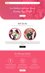 婚礼营销策划公司网站模板