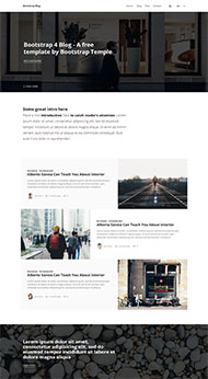 企业图片博客网站模板