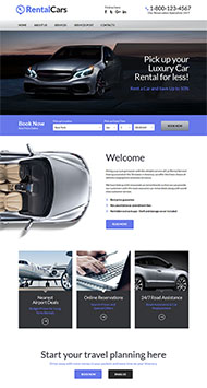 豪华奔驰车机企业网站模板