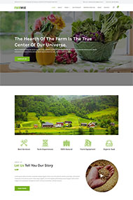 乡村科技农场网站模板