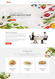 健康轻食美食网站模板