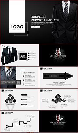 欧美高端企业商务合作PPT模板