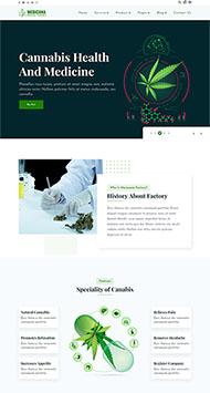 生物科技企业官网网站模板