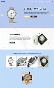 时尚手表礼物网站模板