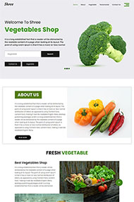 绿色新鲜蔬菜种植网站模板