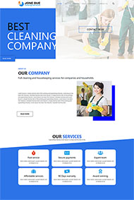 公司保洁外包企业网站模板