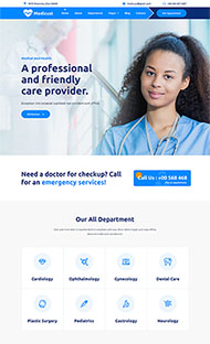 健康医疗服务机构网站模板