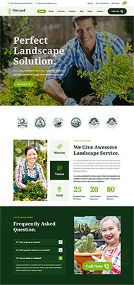 园艺景观设计公司网站模板