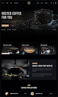 咖啡饮品类销售网站模板