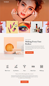 美妆彩妆商品销售网站模板