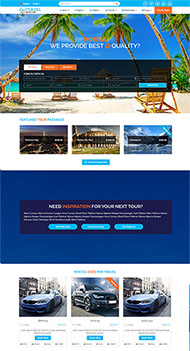 旅游酒店预订网站HTML5模板