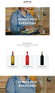 酒庄葡萄酒网上商城网站模板