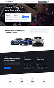 汽车出租公司HTML5网站模板