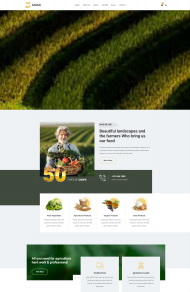 原生态自然农场网站模板