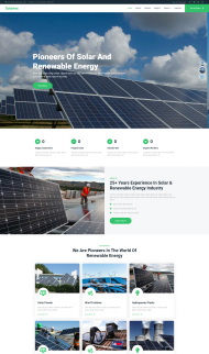 可再生能源企业网站模板