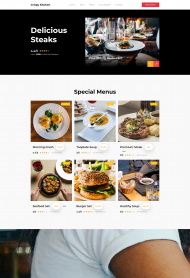 Bootstrap私房美食餐厅网站模板