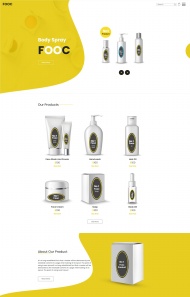 化妆洗护用品公司网站模板