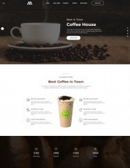 咖啡屋宣传网站HTML5模板