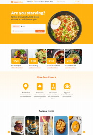 在线订餐服务系统网站模板