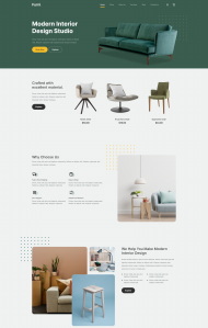 现代室内设计工作室网站模板