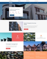 HTML5居民房屋建筑房地产网站模板