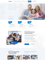 家庭保险服务公司网站模板