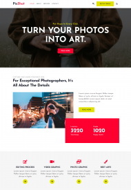 摄影工作室摄影作品展示网站模板