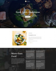 健康轻食简餐餐饮美食网站模板