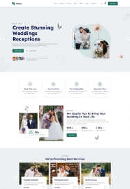 婚礼婚庆婚纱摄影服务网站模板