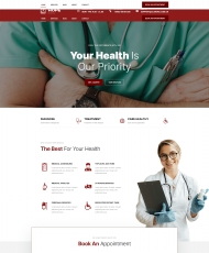 HTML5健康医疗服务机构网站模板