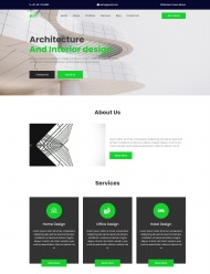 极简风室内建筑设计公司网站模板