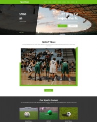HTML5球类体育运动比赛宣传网站模板