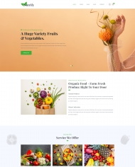有机水果蔬菜HTML5网站模板