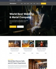 HTML5金属冶炼工厂网站模板