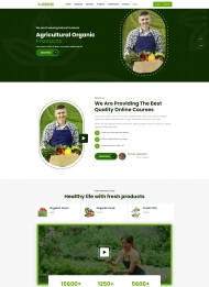 绿色有机生态果蔬农场网站模板
